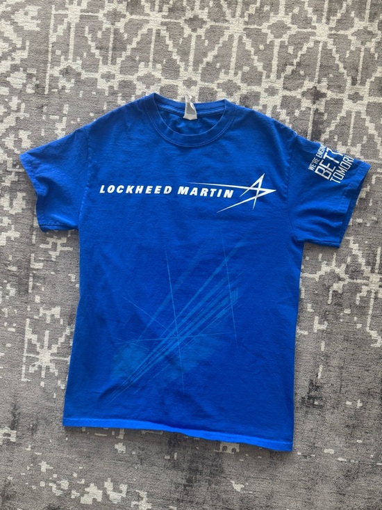 Blue Logo T-Shirt Lockheed Martin Volunteer We’re Engineering a Better Tomorrow